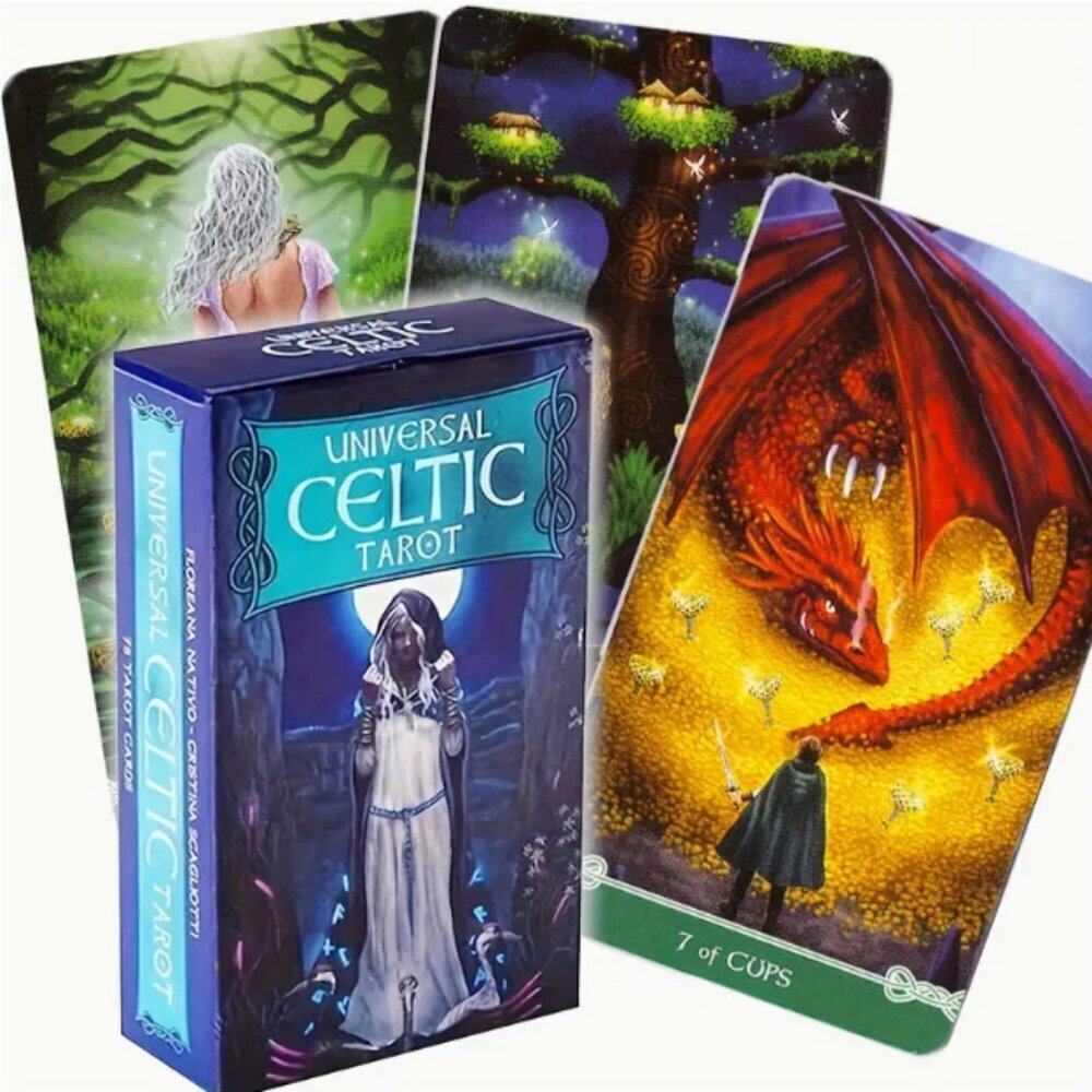 Universal Celtic Tarot Card Deck 78 Cards NWT